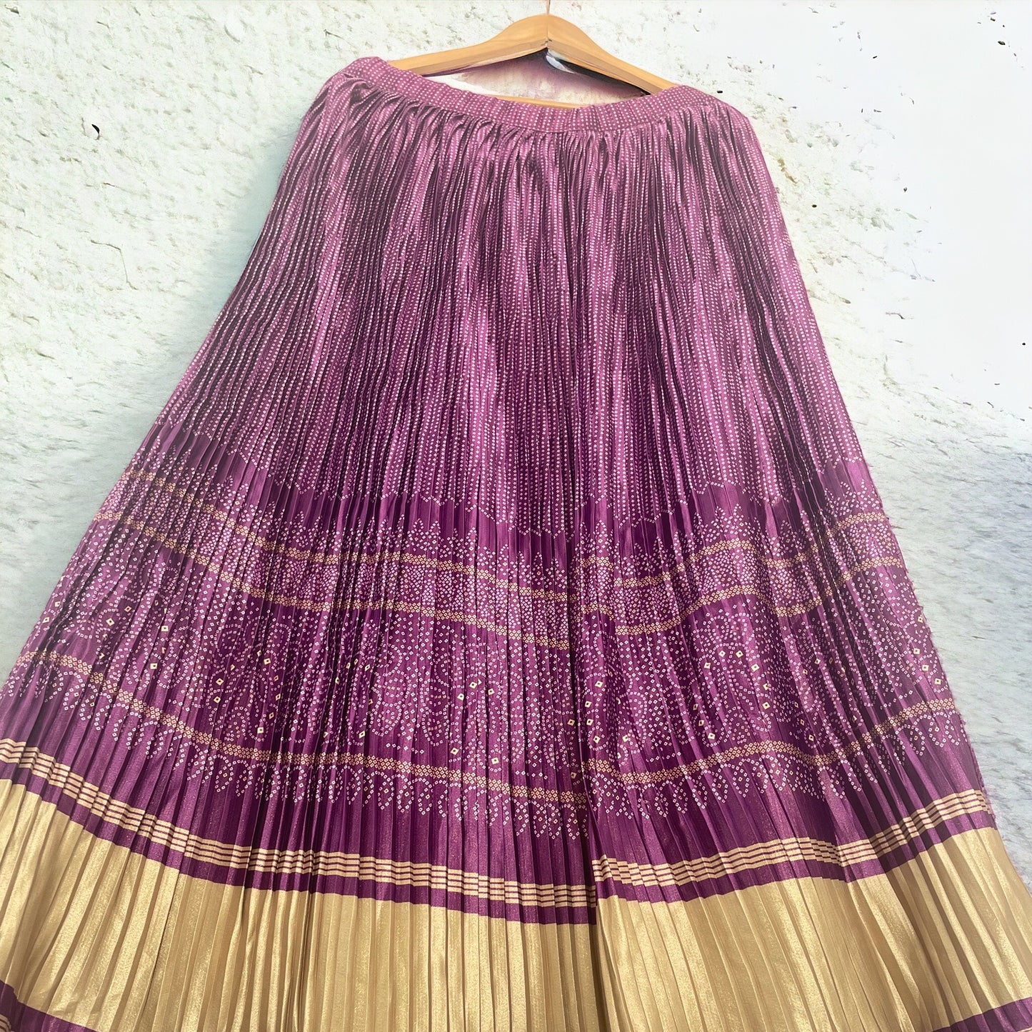 Gajji Silk Bandhani Lehenga