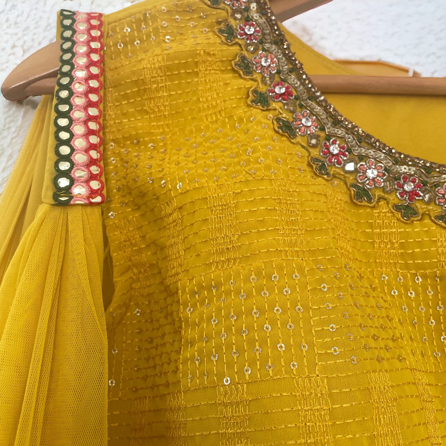 Yellow Sharara Set