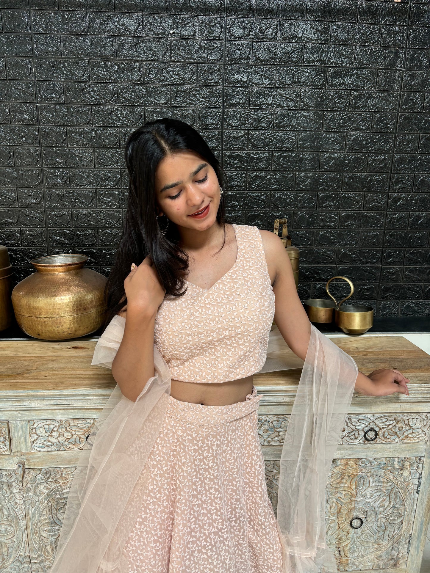 Lucknowi Chikankari Lehenga