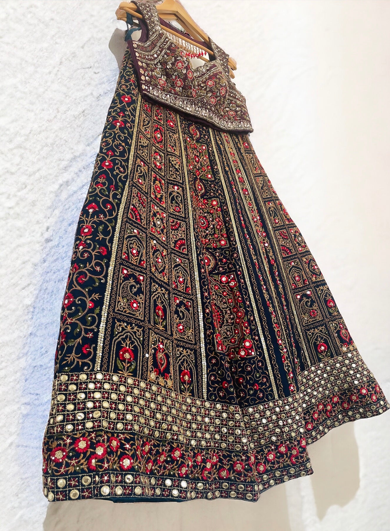 Intricately Embroidered Royal Lehenga