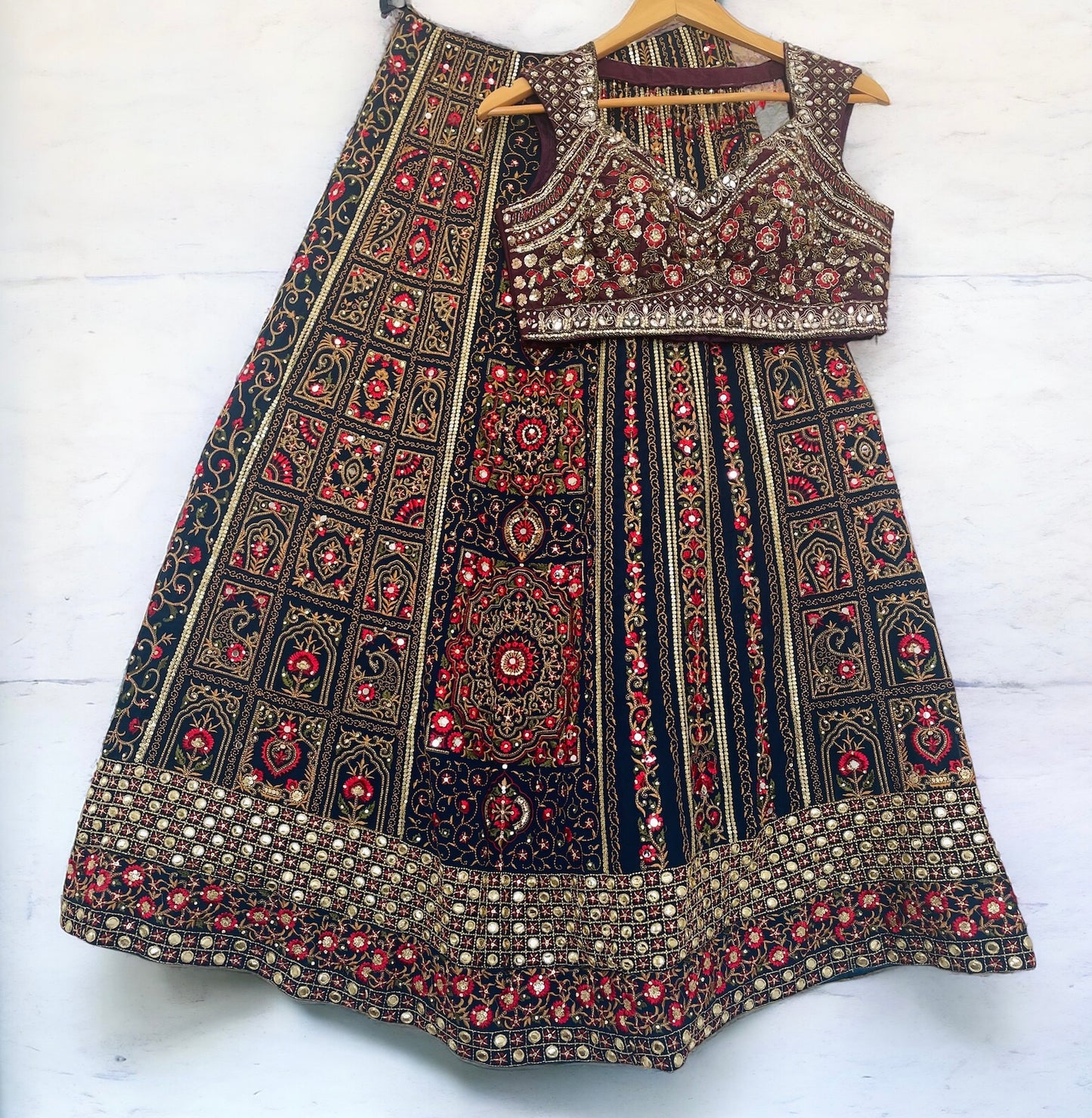 Intricately Embroidered Royal Lehenga