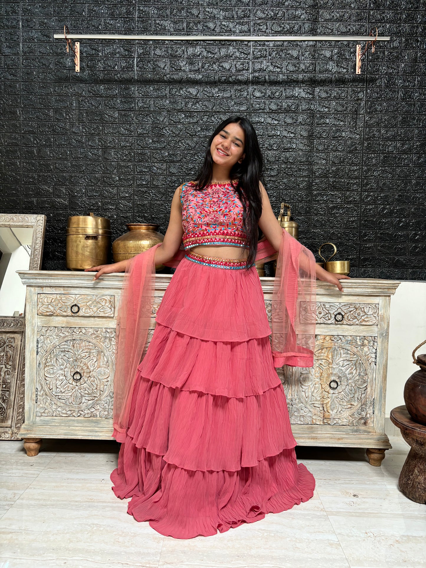 Multi Tiered lehenga