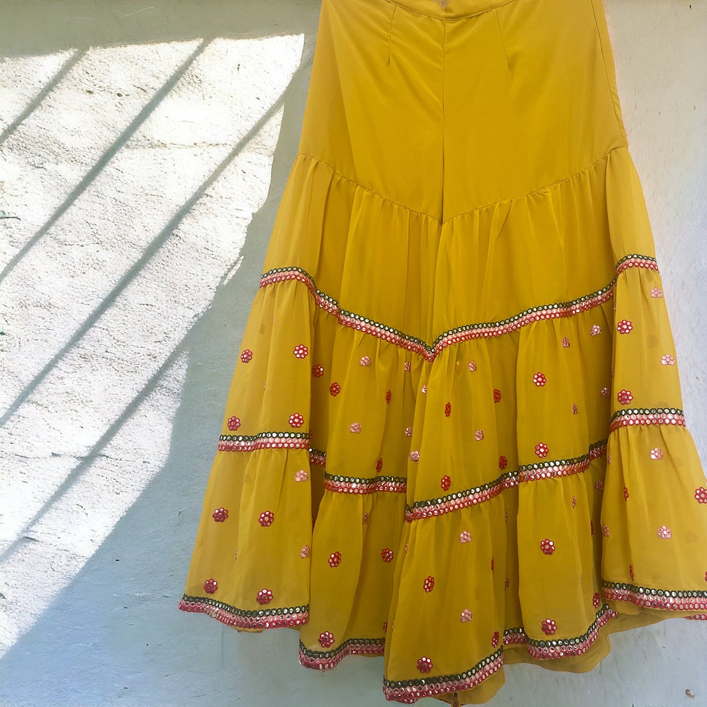 Yellow Sharara Set